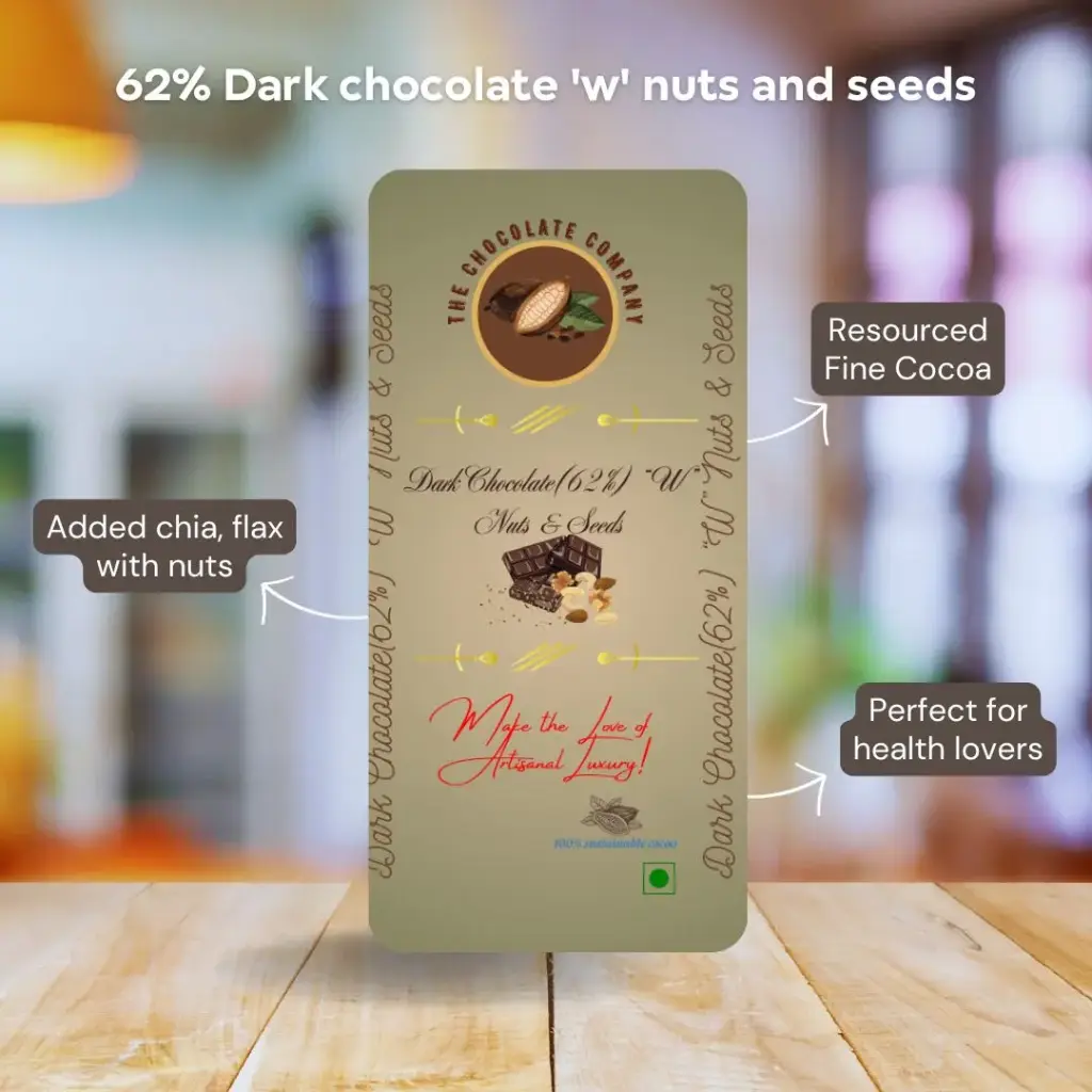 Dark Chocolate 62% Nuts & Seeds